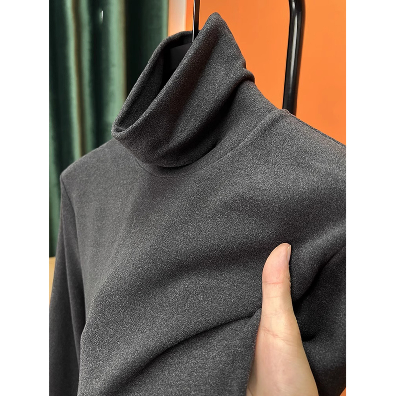 Jeep Jeep High-Neck Long-Sleeved T-Shirt Men's Autumn and Winter 2026 New Warm Classy Casual Men's Velvet Sweatshirt