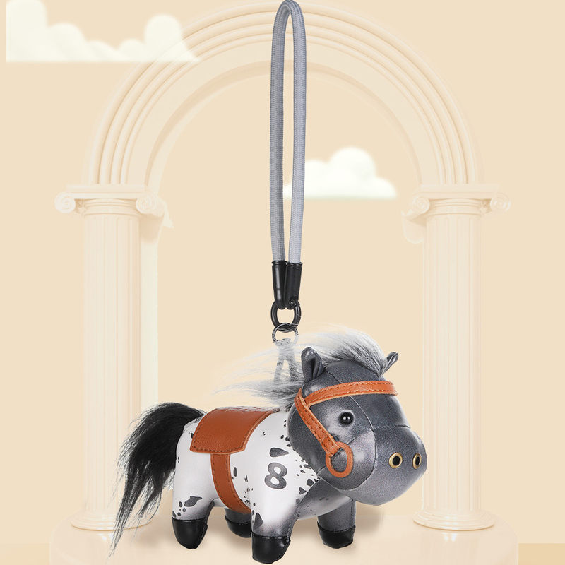 Yu Qian Little Pony Pendant Bag Charm Creative Keychain Leather Doll Birthday Gift Official Merchandise