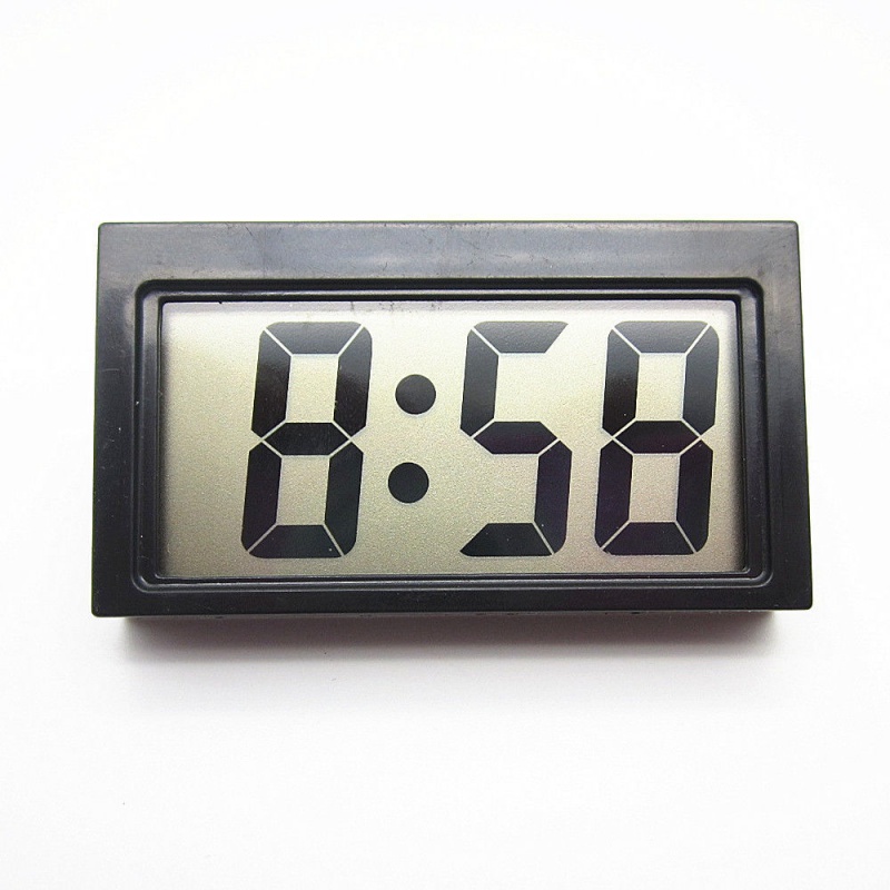 Digital display large screen car electronic watch paste portable electric motorcycle car clock car quartz clock