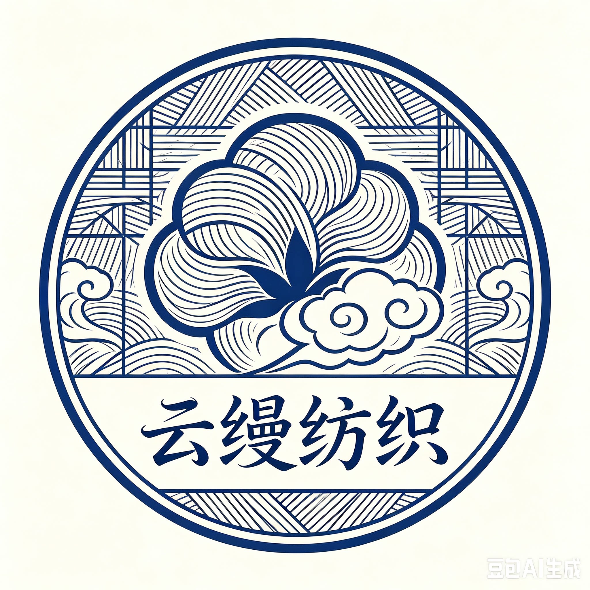 云缦家纺生活馆的LOGO