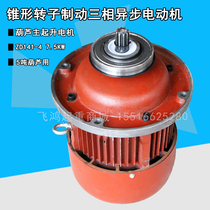 5T ton electric hoist main lifting motor Nanjing Total plant ZD141-4 7 5KW tapered asynchronous motor