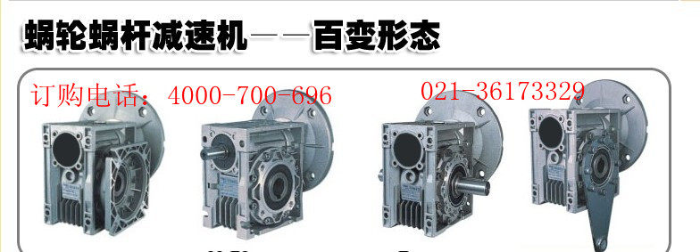 RVE40 75 Worm Gear Reducer - Speed Ratio 250 - Motor 0.25KW Quad Pole Three-Phase 380V Reducer