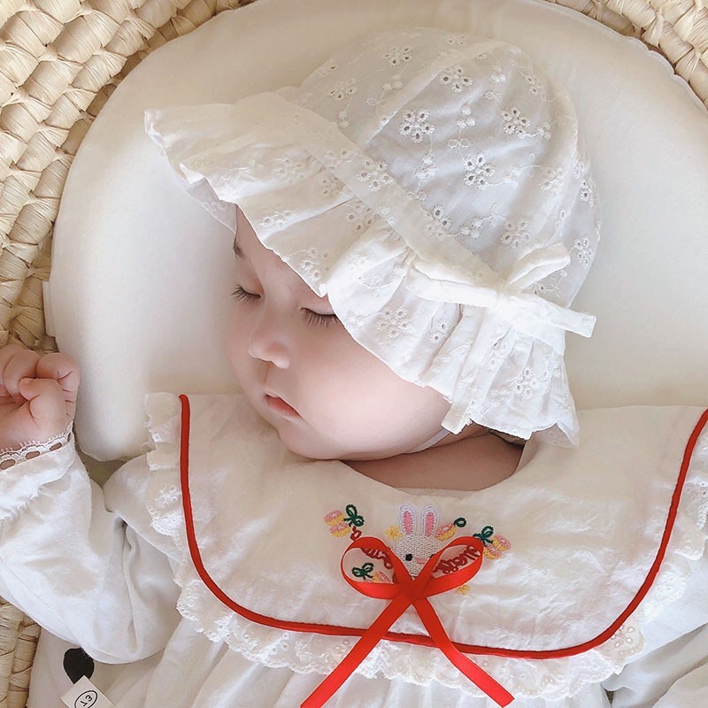 Japanese JULIPET baby hat summer thin section cute super cute baby fisherman hat children's sun visor fontanelle hat