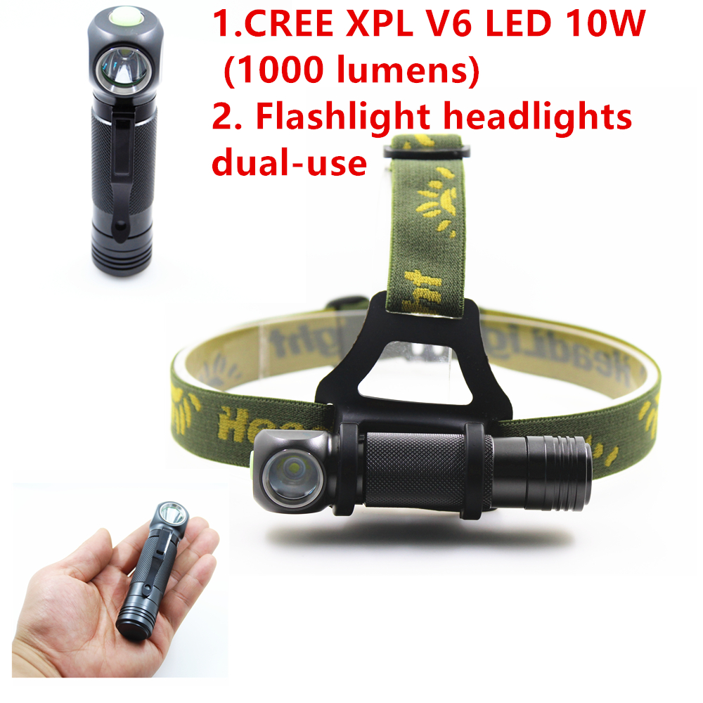 LED high light 90 degree corner flashlight Side light turn flashlight headlight dual-use outdoor L-type portable light maintenance