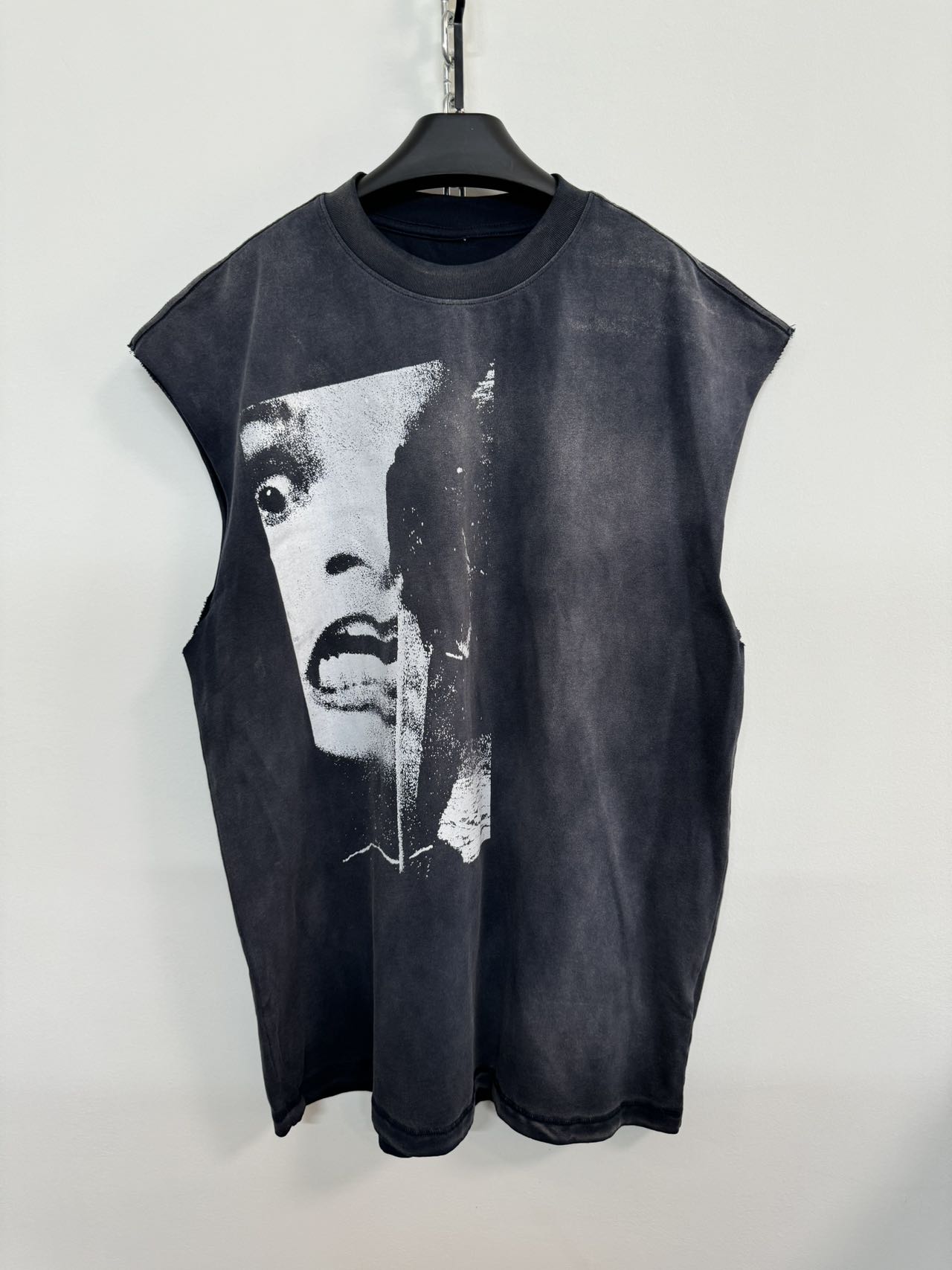 国内で当店のみ Hell System - DISTRESSED LOOSE LONG-SLEEVE Hell System Official Autumn and Winter New Washed Distressed