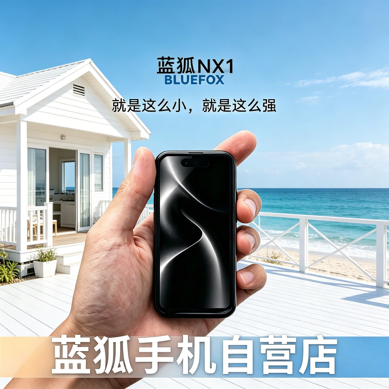 [Blue Fox Self-Operated Store] Blue Fox Nx1 Mini Android Smartphone, All-Network 4g, Student Card-Sized Small Screen Mobile Phone