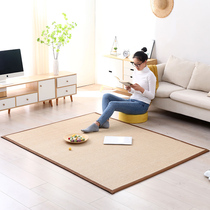 Day Style Bamboo-knitted carpets Living room Bedrooms Bedroom Weaving Carpet Folk Sleeping Mat blanket floating window cushions linen straw chic tatami mat