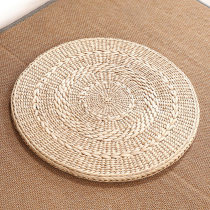 Woven straw floor mat Futon cushion Entrance door Straw mat Pu grass rattan household bedroom floor mat Japanese tatami