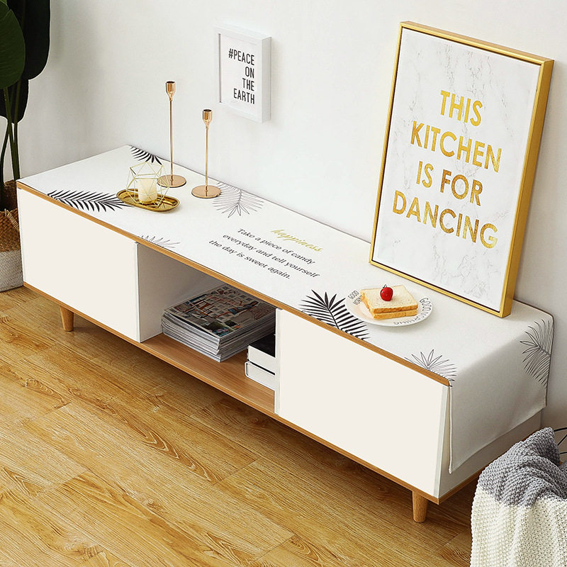 Best selling Nordic modern minimalist fabric tablecloth TV cabinet cover cloth waterproof, oil-proof and anti-scalding coffee table cloth table flag surface