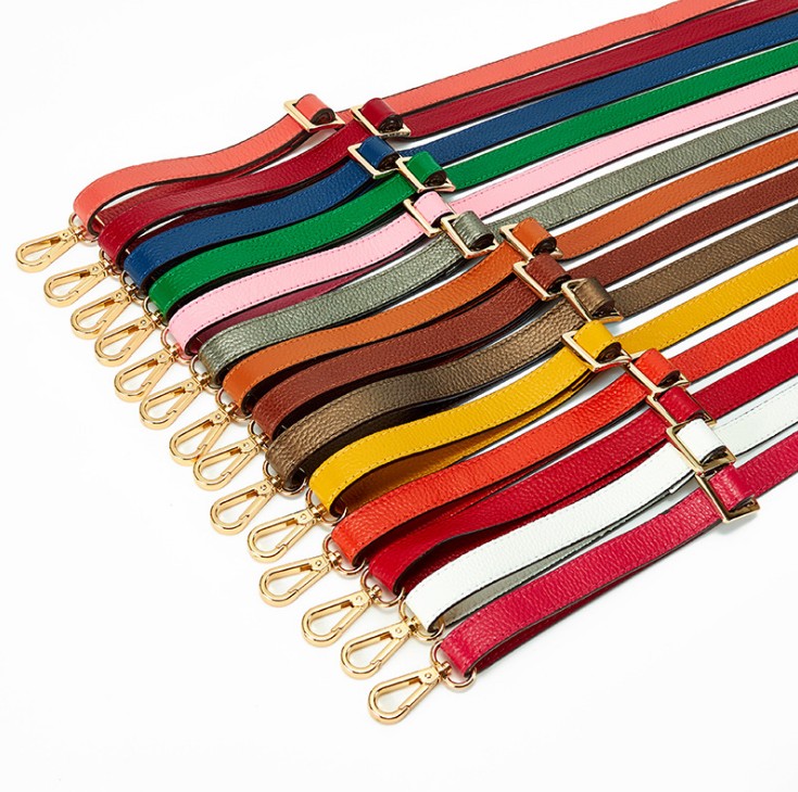Applicable to transform hobo single shoulder cross armpit with male and female wide band Lychee bull leather shoulder packet replacement belt