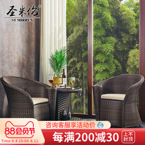 Balcony Fuji Chair Three Piece Leisure Table and Chair Combined Balcony Little Tea Several Old Man Vineyard Chair