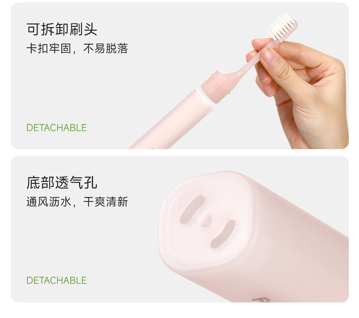 【中国直邮】 FaSoLa 旅行牙刷 1件 出差外出必备便携洗漱用品 蓝色