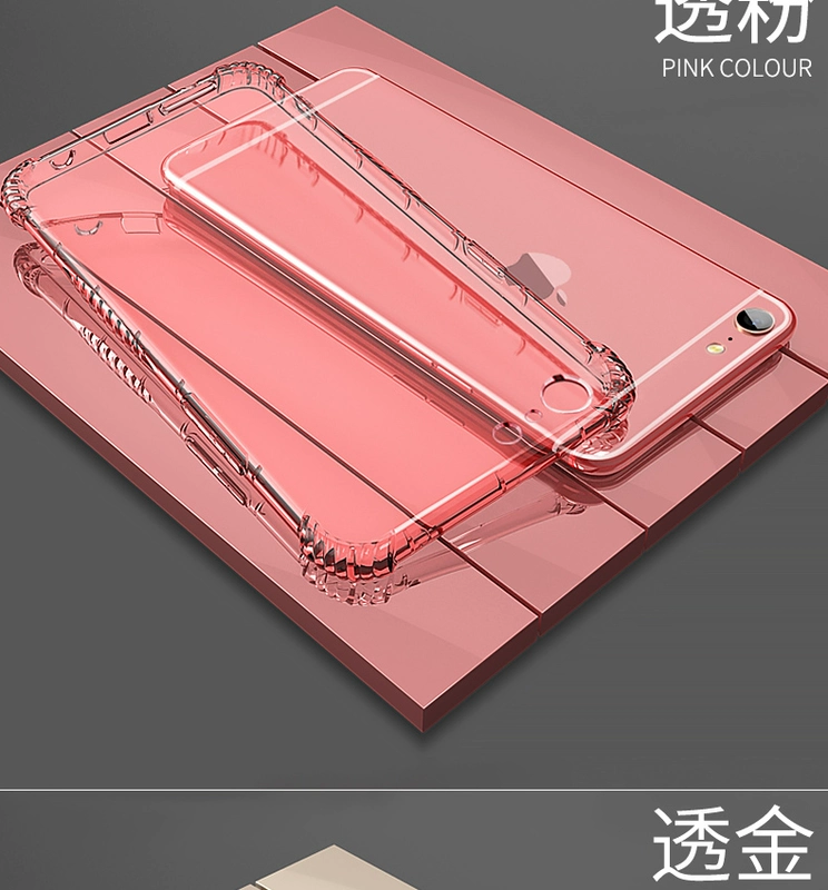 Táo 6splus vỏ điện thoại iphone6 ​​/ 6s / 7/8 / cộng silicone trong suốt vỏ iphonex / xs / xr bên max X siêu mỏng vỏ điện thoại của Apple mềm vỏ áo khoác nam và nữ mô hình bao gồm tất cả - Phụ kiện điện thoại di động ốp samsung