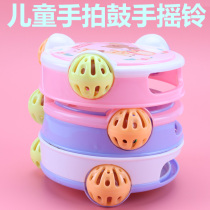 Baby hand rattle toy hand drum puzzle early education 0-3 months Baby 6 to 1 year old baby newborn 5 boys and girls