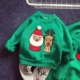 Giáng sinh cha mẹ và con Giáng sinh Santa Claus Giáng sinh nai sừng tấm cộng với áo len nhung cổ tròn dày lớp mẫu giáo phục vụ
