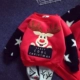 Giáng sinh cha mẹ và con Giáng sinh Santa Claus Giáng sinh nai sừng tấm cộng với áo len nhung cổ tròn dày lớp mẫu giáo phục vụ