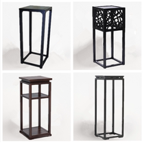 New Chinese-style flower shelf solid wood shelve Zen room flowers a few sides a few Chinese wind sample room Custom furniture