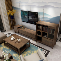 Tianchuans page New Chinese full solid wood TV cabinet Zen Classical Antique Living Room Decoration Lockers Villa furniture