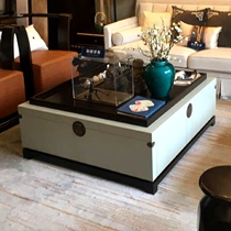 New Chinese real wood square tea table small family Type modern minimalist storage Living room Square Several-like board Clubhouse Furniture Customised