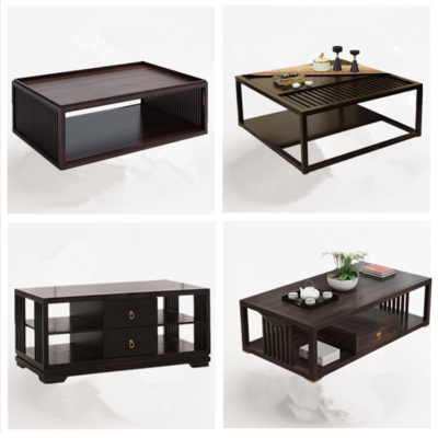 New Chinese tea few solid wood squares modern minimal drawer tea few small family Zen models furniture