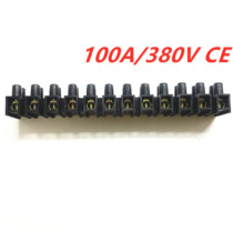 Large current X3 wiring terminal U type 60A connector H type 100A 12 position zinc alloy copper piece