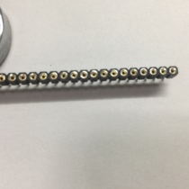 Connector round pin round hole seat 1*40 round pin 2 54MM gold plated jack Round pin 1 pack 100 connectors