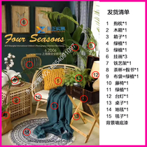 Childrens delivery real scene Production self-assembly photography Photo studio store photo Nordic Korean props New