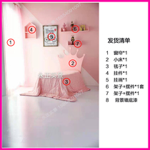 Childrens real scene production delivery studio decoration Photo studio photo wedding dress 2021 new Nordic small fresh door