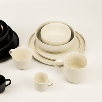 (White) German ASA Pure Color Ceramic Suit Home Plate Small Disc Mark Cup Fine Practical Composition