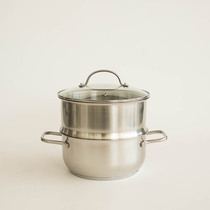 (G10) Foreign trade out of South Korea 304 stainless steel double ear stew pot 18 20cm healthy uncoated food supplement pot