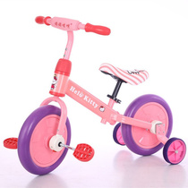 hello kitty balance car childrens bicycle boys and girls scooter hello kitty baby 2-5 years old without pedal