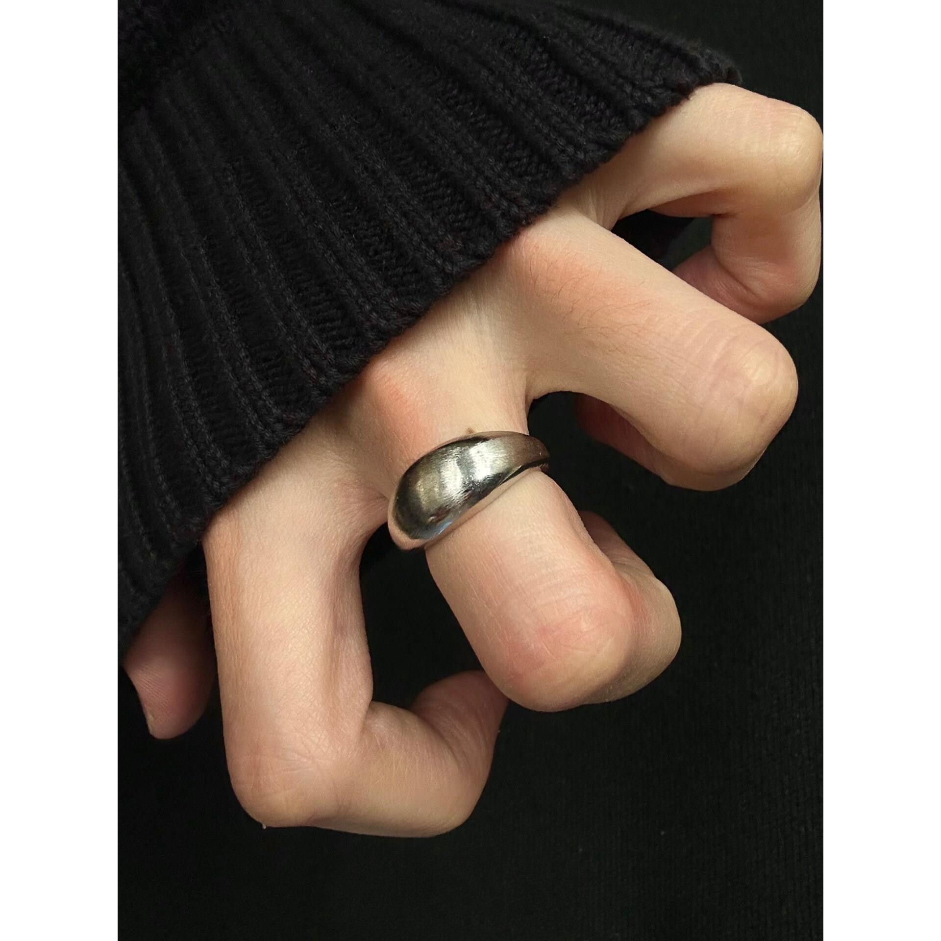 Silver plain ring for women 2026 new style temperament ring