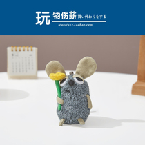 Japanese Leo original genuine classic voles Buddha Mouse plush doll bag pendant small ornaments