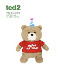 Korean ted bear original genuine movie same happy birthday teddy bear doll plush toy