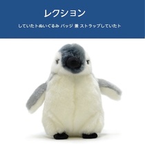 Japan aqua original genuine simulation animal small gray cute penguin doll doll plush toy