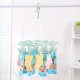 Tủ sấy quần áo chống trượt 24 kẹp với vớ nhiều kẹp quần áo nhỏ Giá phơi quần áo có thể xoay tủ quần áo - Hệ thống giá giặt