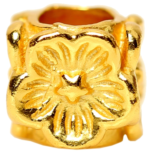 Квадратный браслет с одной бусиной, бусины, аксессуар, аксессуары, серебро 925 пробы, золото 24 карат