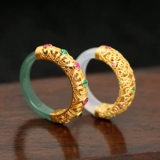 Натуральная изумрудная реплика, кольцо, инкрустация камня, браслет, ожерелье, подвеска, аксессуары