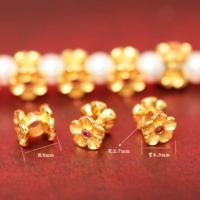 Посеребренный двухсторонний пятилепестковый цветок.