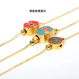 Универсальный браслет с одной бусиной, бусины, золотые аксессуары