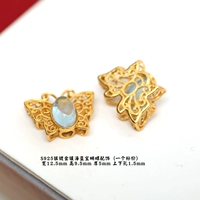 Сапфировый аксессуар, серебро 39 пробы