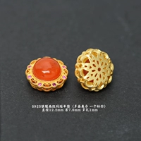 73# Серебряный бриллиант, инкрустированный с ледяным красным полукругом