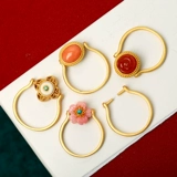 Обручальное кольцо, бусины, аксессуары ручной работы, серебро 925 пробы