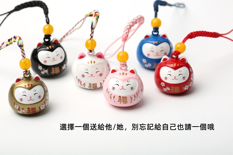 Đền Kiyomizu-dera của Nhật Bản chuông mặt dây phòng thủ may mắn mèo may mắn chuông nước điện thoại di động mặt dây chuyền kiểu Nhật Bản treo túi chuỗi - Phụ kiện điện thoại di động ốp lưng samsung a7 2018