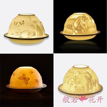 In stock Bernardaud Aromatherapy Candle Holder Kittens Puppies Horse Butterfly Bedroom Ornaments Three-dimensional Relief