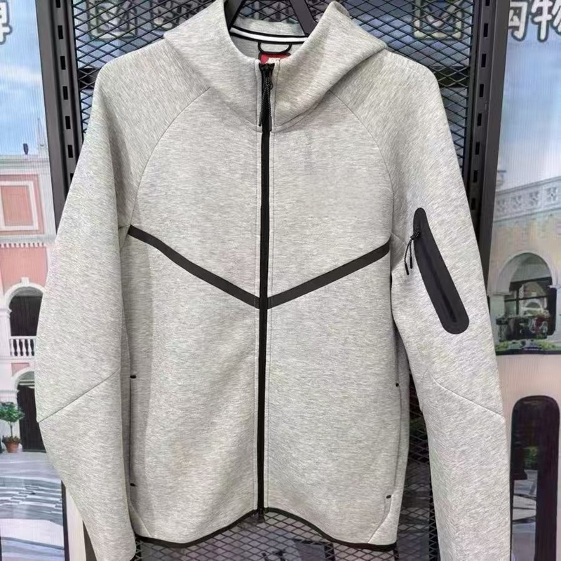 2026 Spring and Autumn New Popular Windbreaker Unisex Hooded Zipper Knit Jacket Loose Windproof Sports Jacket Trendy