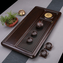 Whole ebony tea tray Household solid wood tea table Simple living room Modern size Kung Fu tea set Tea sea tray