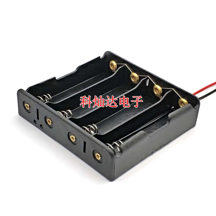 18650 battery case Four-section battery holder 18650 4 Festival 18650 Battery box with wire in parallel 3 7V