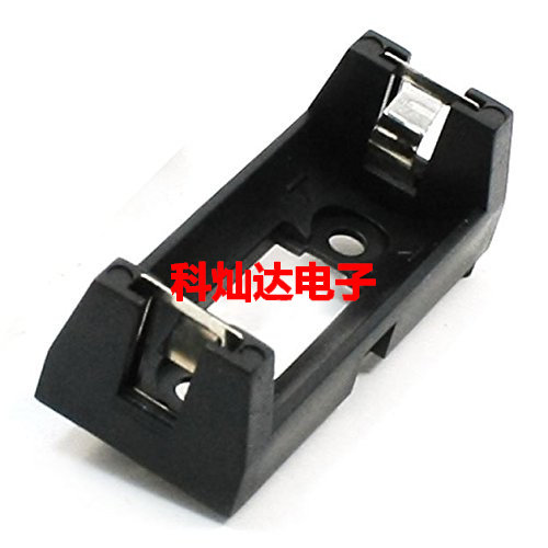 CR123A battery compartment 16340 battery box LIR123A battery holder single battery small black clip with cover