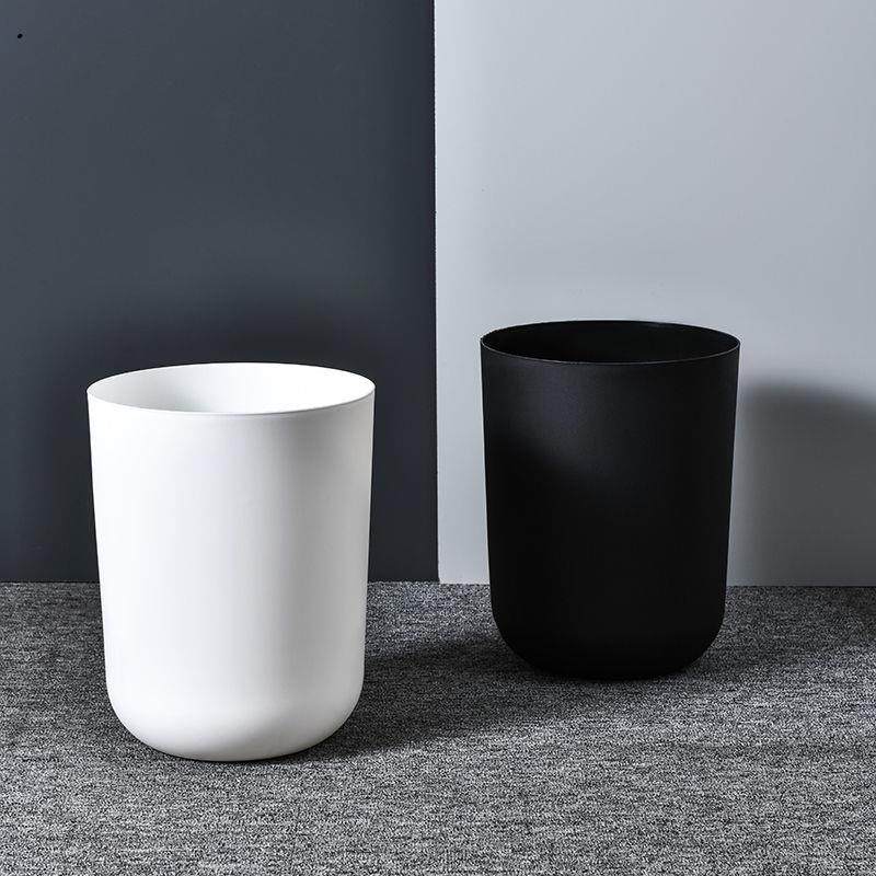 Trash Can Creativity Home desktop Living room Bedroom Kitchen Toilet no cover Nordic Large Number of paper Basket Briefs red-Taobao